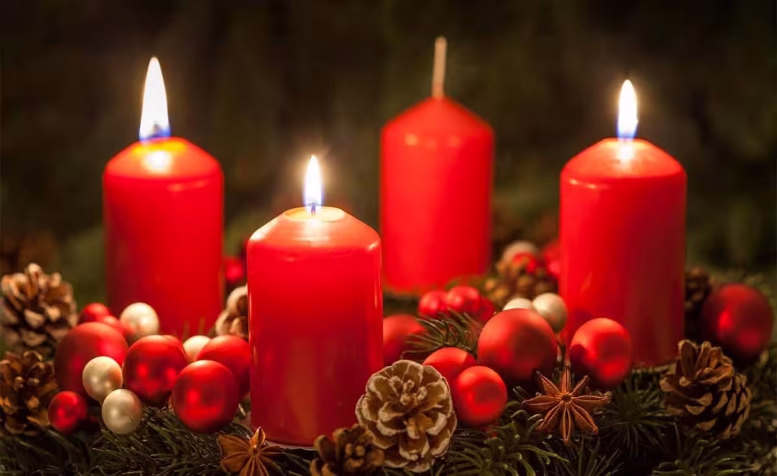 le candele dell'avvento
